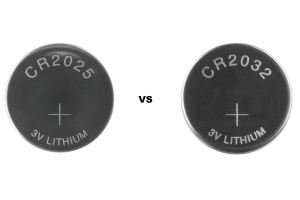 CR2025 Vs.CR2032 rafhlaða