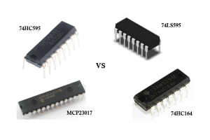 Að skilja muninn á milli 74HC595, 74LS595, 74HC164 og MCP23017