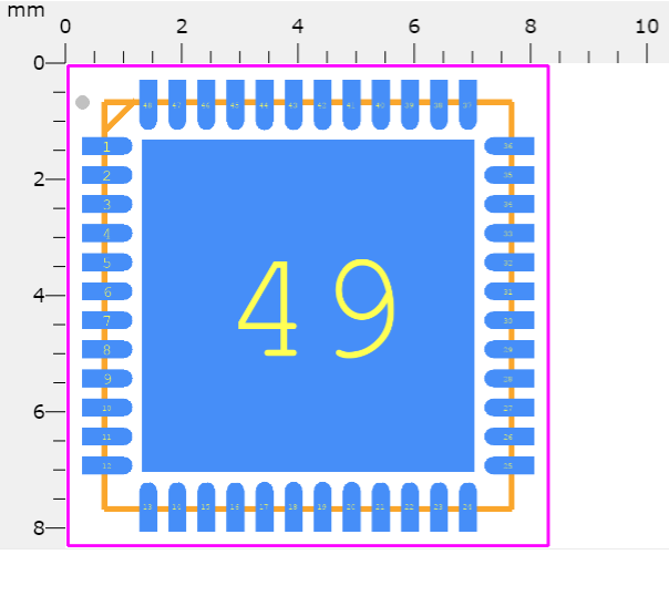 STM32F411CEU6 Footprint