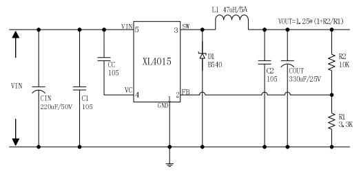 XL4015 Application Circuit