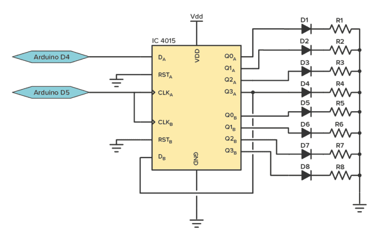 CD4015 Circuit