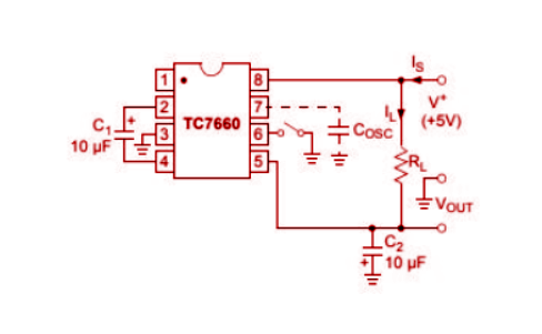 TC7660COA Test Circuit